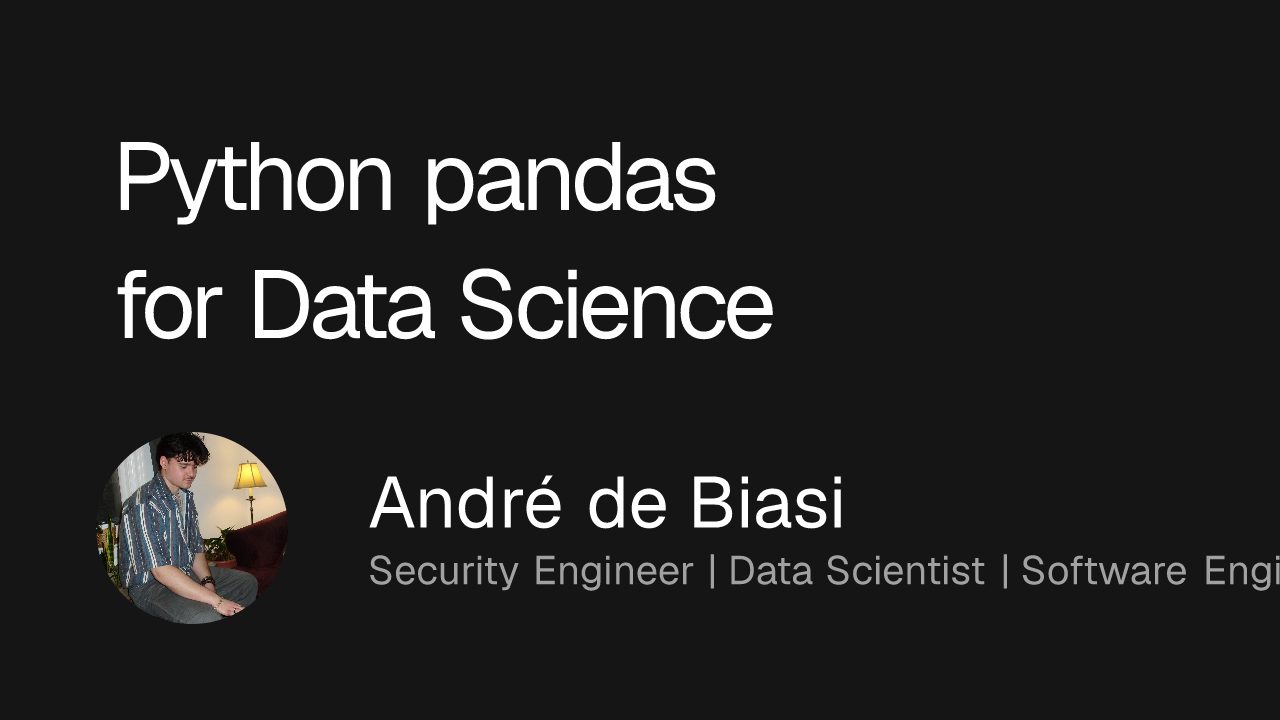 Python pandas for Data Science